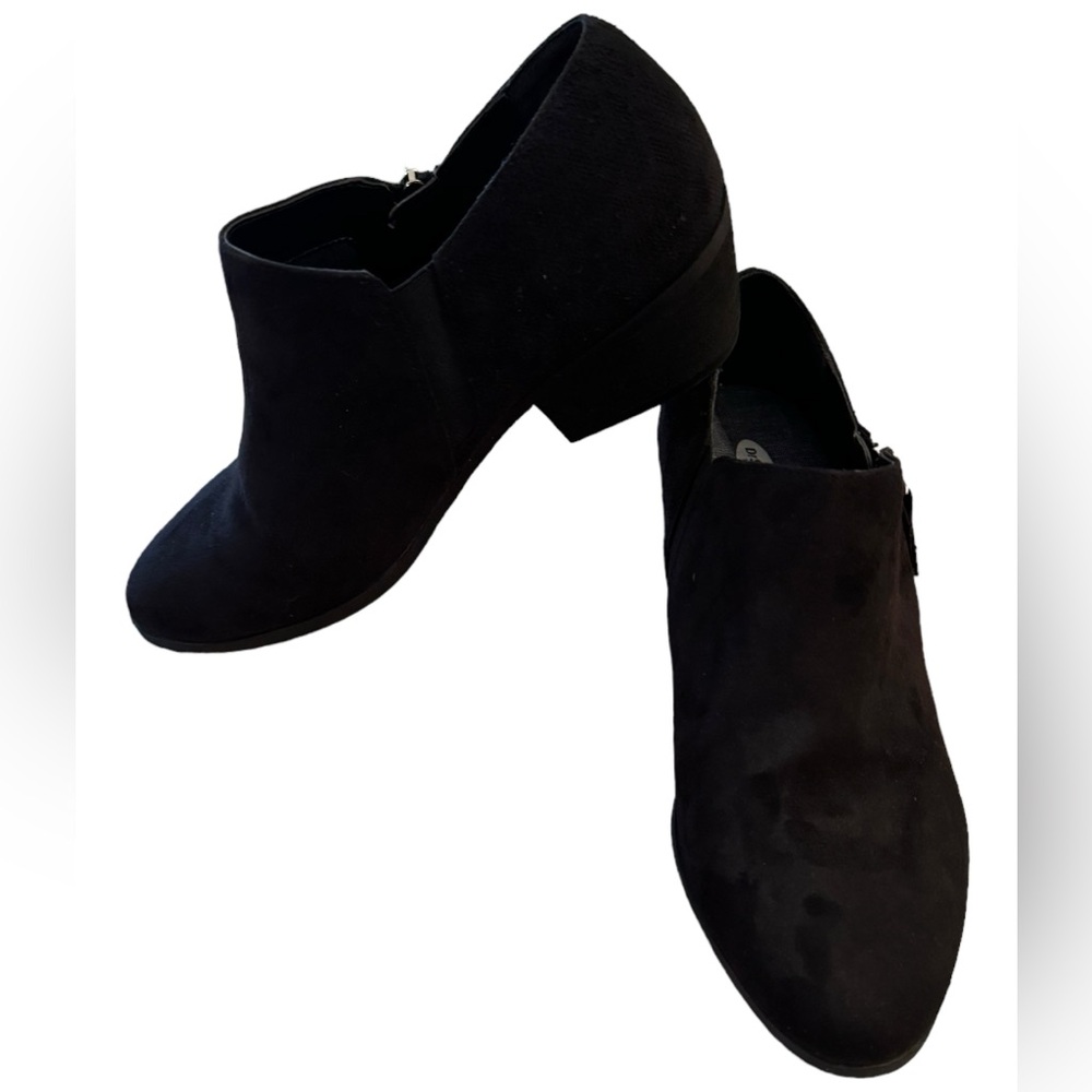 DR SCHOLL’S Sz 7 BE Energized Brief Womens Fabric Black Comfort Ankle Boots
